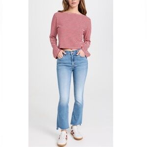 NWT MOTHER The Insider Crop Step Fray Jeans in Limited Edition Size 25